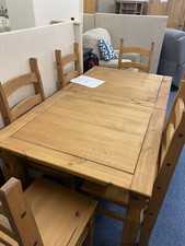 Seconique Mexican Pine Dining Table And 6 Chairs