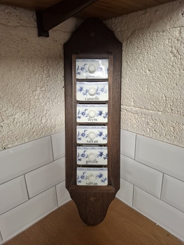 Vintage french spice cabinet - vintage,