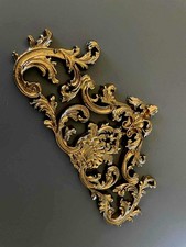 Gilded Resin Furniture Applique  Baroque / French Style Decorative Molding 