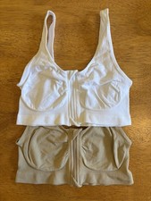 Two Zip Front Bras. Small. One