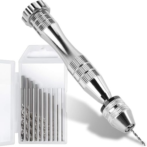 Hand drill pin vise with - pin,