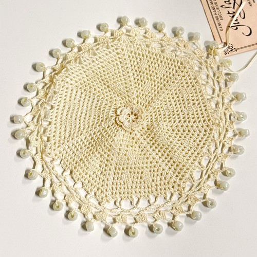 Vintage hand crocheted glass - vintage,