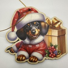 Christmas Decoration Dachshund Dog Christmas Tree ornament/Gold String
