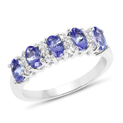 Tanzanite and white - white, topaz