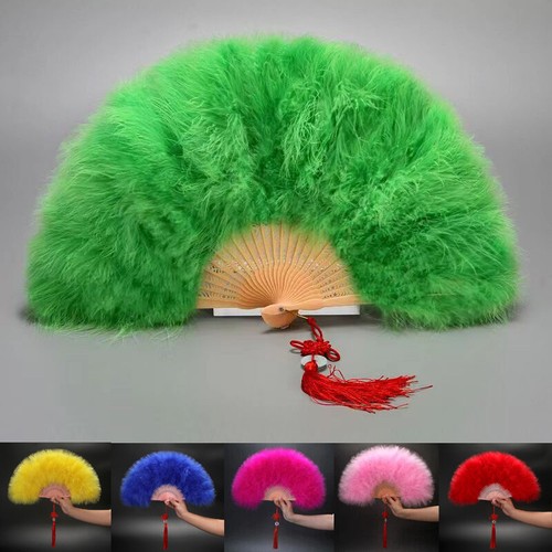 New feather folding fans hand - feather,