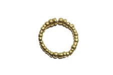 RARE MEDIEVAL AFRICAN HIGH CARAT GOLD GREAT ZIMBABWE PERIOD BEAD RING C1400's