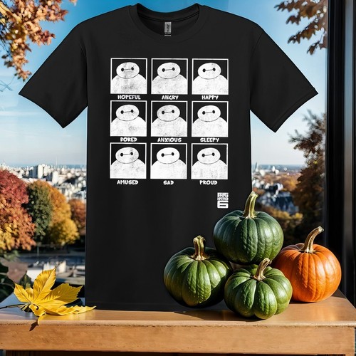 Retro baymax emotions shirt - baymax,
