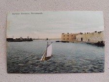 Harbour Entrance, Portsmouth. Sailing Boat. Eyre & Spottiswood . Early 1900's .