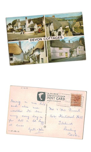 Vintage postcard devon - postcard,