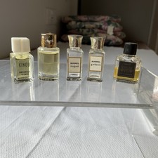 Vintage Rimmel & Others Miniature Glass Perfume Sample Bottles probably 1ml size