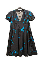 necessary evil black blue mermaid dress size xl