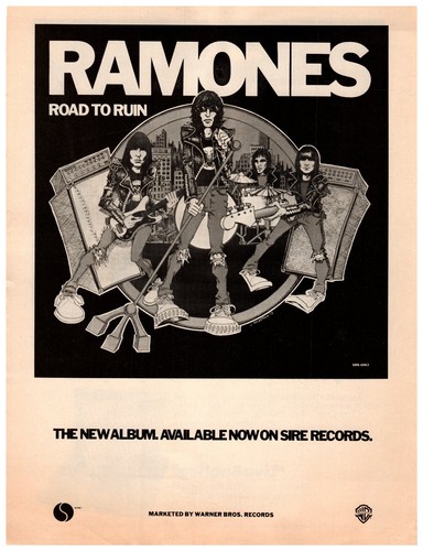 Ramones road ruin 1978 - ramones,