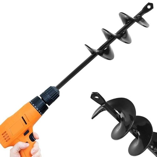 Spiral earth auger drill - spiral,