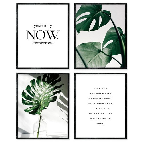 Botanical leaf wall art prints - botanical,