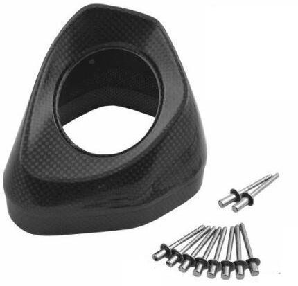 Akrapovic end cap carbon fibre - end,
