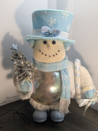Vintage light snowman - light-up,