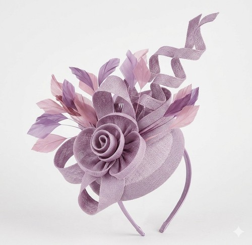 Lilac and beige hatinators - ,