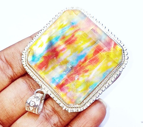 Doublet ammolite solid - gs,