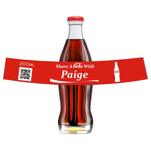 Personalised coca cola - personalised,