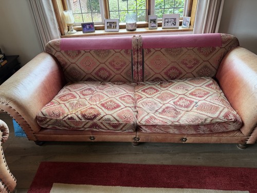 Tetrad fabric and leather - and, sofa