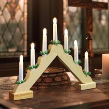 Wooden Christmas Candle Bridge