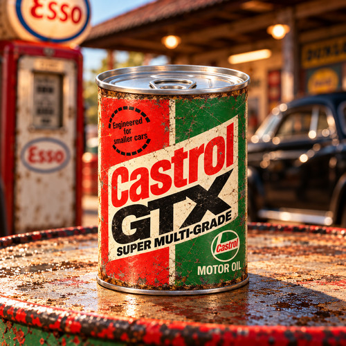 Castrol gtx replica oil tin - castrol,
