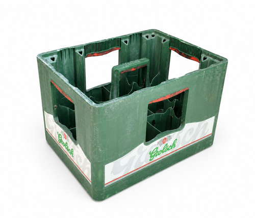 Grolsch beer bottle - beer, crate