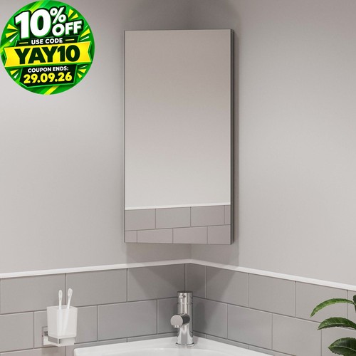 Corner bathroom mirror cabinet - corner,