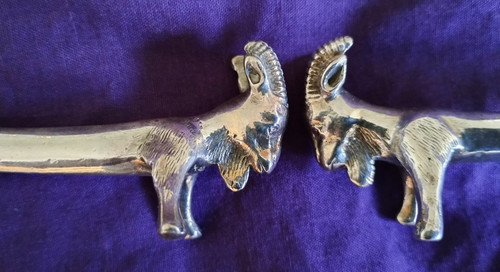 Antique silver plated goat - silver,