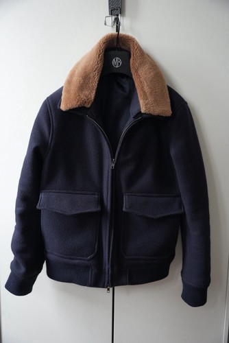 Moss navy wool - moss, (moss