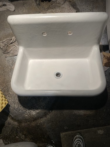 Antique 30x20 cast - iron, white