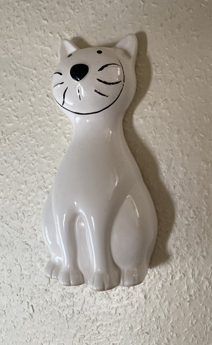 Pair vintage white ceramic - of,