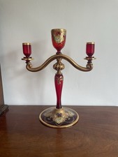 Vintage Bohemian Red Glass &