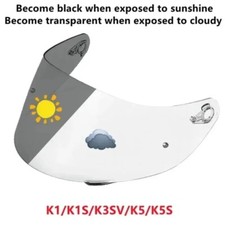 Photochromic Visor for AGV K5