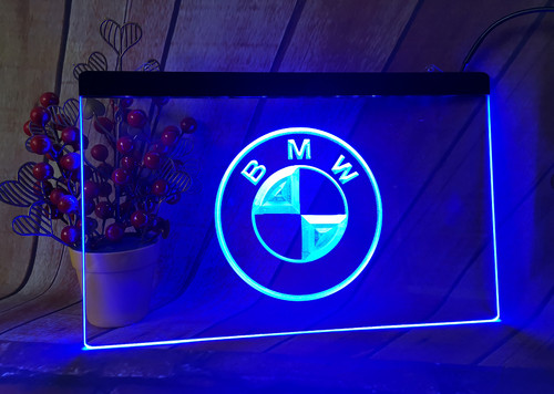 Led neon light sign bmw - sign,