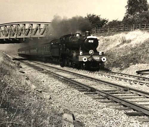Vintage railway train photo - vintage,