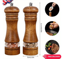 Set of 2 Oak Wooden Manual