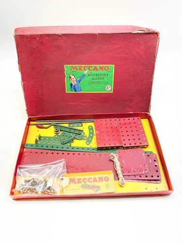 1950s meccano red green set - 1950s,