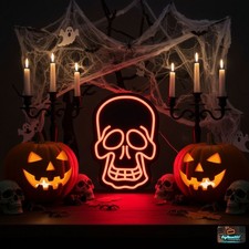 Bloody Skull Neon Sign