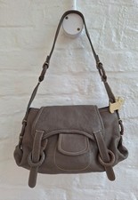 RADLEY Grosvenor Grey Taupe Leather Shoulder Bag Medium Size