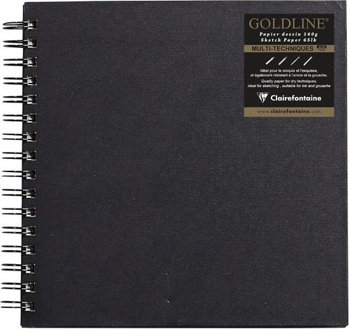 Goldline wirebound sketch pad - ,