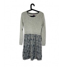 Women’s Grey Mantaray Jumper Dress Bunny Rabbit Print Size 10