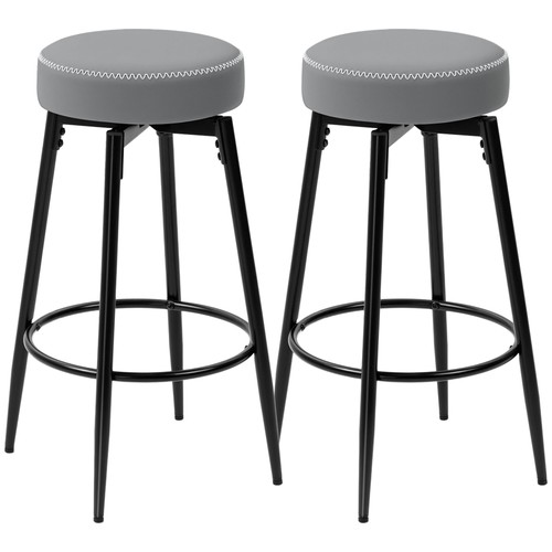 Homcom bar stools set - of, 2