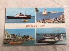 Cowes, Isle Of Wight, Multiview, Hovercraft, Car Ferry, Britannia Postcard C794
