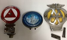 3 X Vintage Metal Car Badges