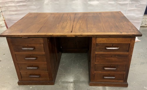 Desk antique yew - desk,