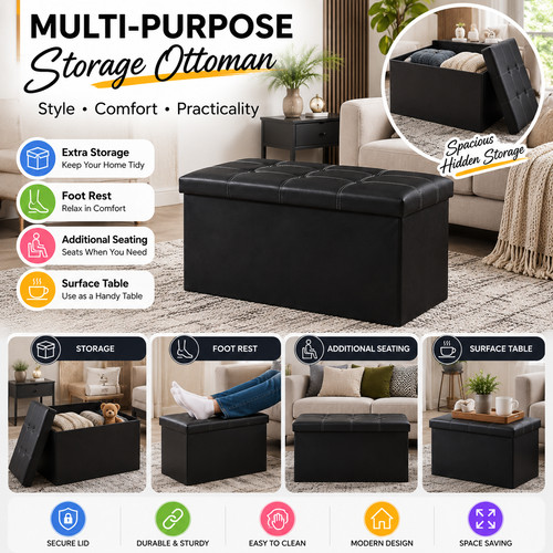 Storage ottoman foot - foot, stool