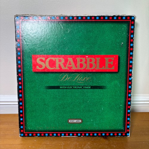 Scrabble deluxe board game - scrabble,