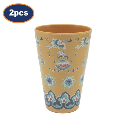 Melamine beaker yellow tuscany - melamine,