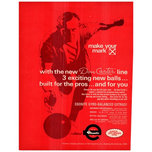 Don carter bowling balls - carter,